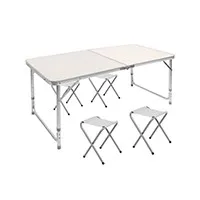 MDF 여행 가방 접이식 테이블 및 의자 세트 MDF 여행 가방 접이식 테이블 및 의자 세트