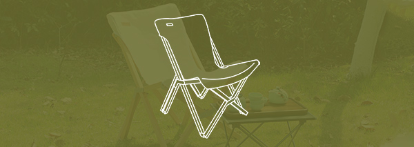 나무 캠핑 의자