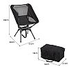 360° Rotating Low Back Moon Chair - 60C24C