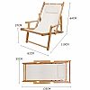 Camping Holzdeck Klappstuhl - 60C13W