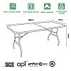Imitation Rattan Portable HDPE Table - 11D06U