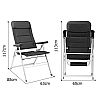 Six Height Adjustable Folding Chair - 60C05R